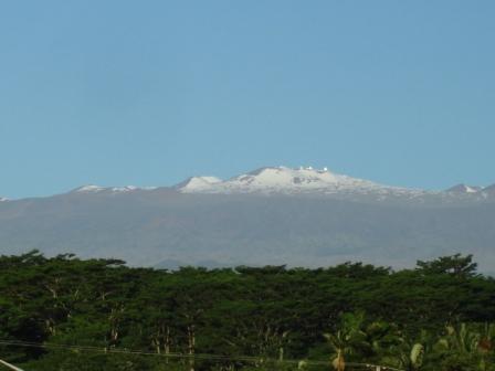 snow on Mauna Kea